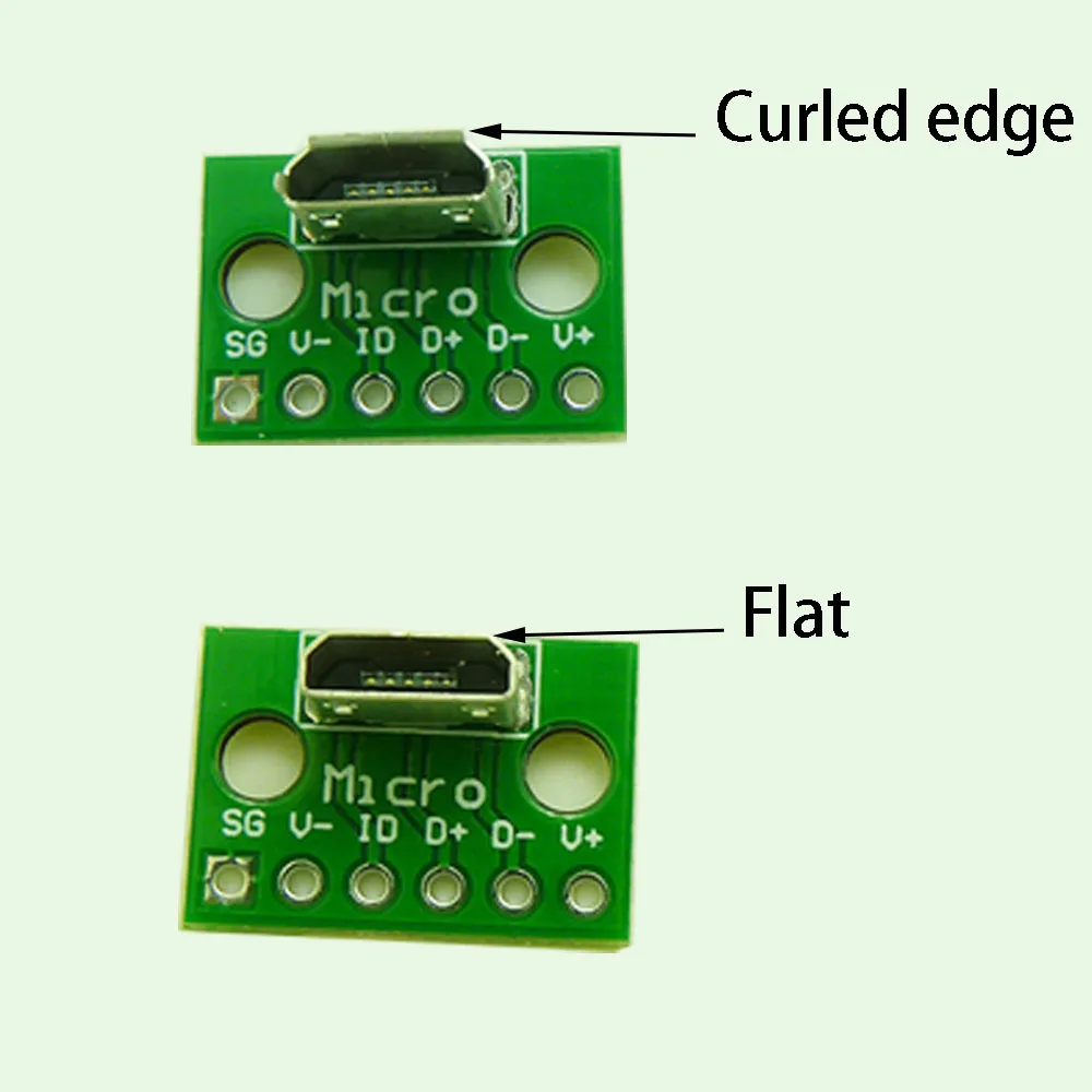 1PC Micro Mini Type C USB 2.0 3.0 Connector Male Female Interface 2.54mm DIP PCB Converter Adapter Breakout Board 90 Degree