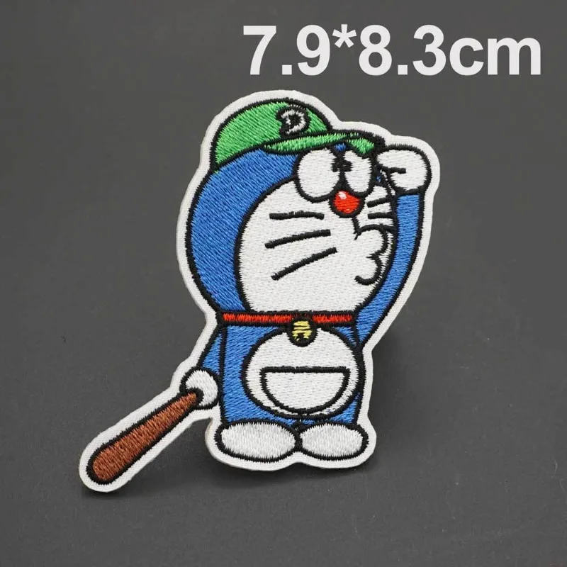 Doraemon Cartoon Animation Embroidery Magic Cloth Stickers Cute Fashion DIY Clothing Hole Repair Subsidy Clothing Accessories