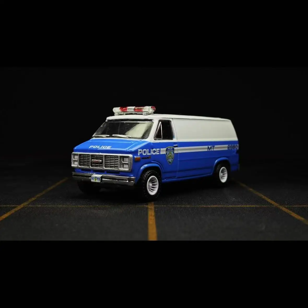 

Greenlight 1:64 GMC Vandura NYPD NYPD 42850-c Модель игрушечного автомобиля Детский подарок.