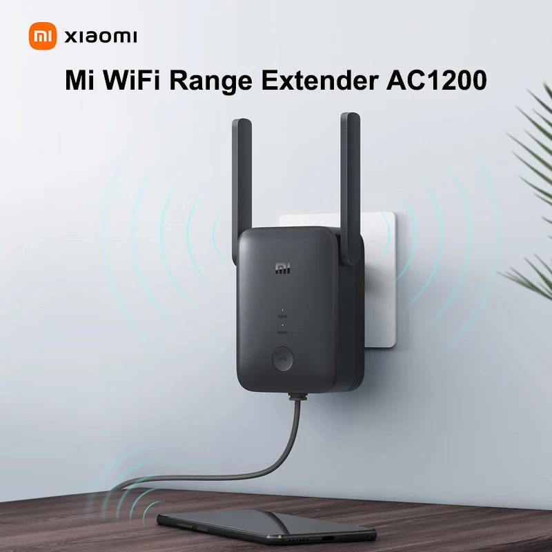 Xiaomi Mi WiFi Range Extender AC1200 New Global Version 2.4GHz And 5GHz Band 1200Mbps Ethernet Port Amplifier WiFi Signal Router