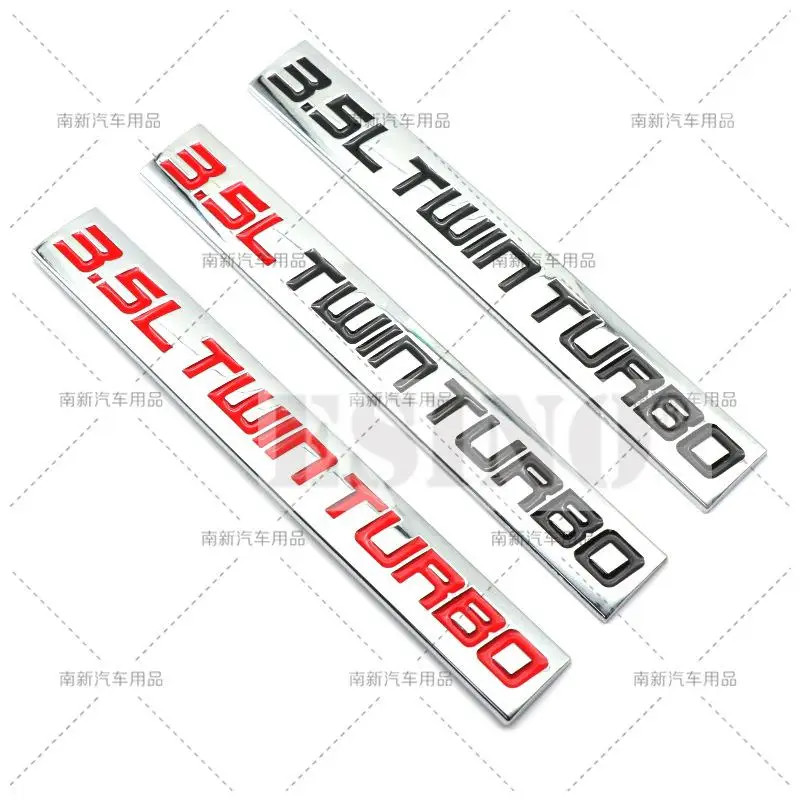ملصق شعار تربو مزدوج لاصق من سبيكة معدنية ، شارة جسم السيارة لسيارة فورد F150 رابتور ، لينكولن نافيجيتور ، 3.5L تصفيف السيارة ، ثلاثية الأبعاد