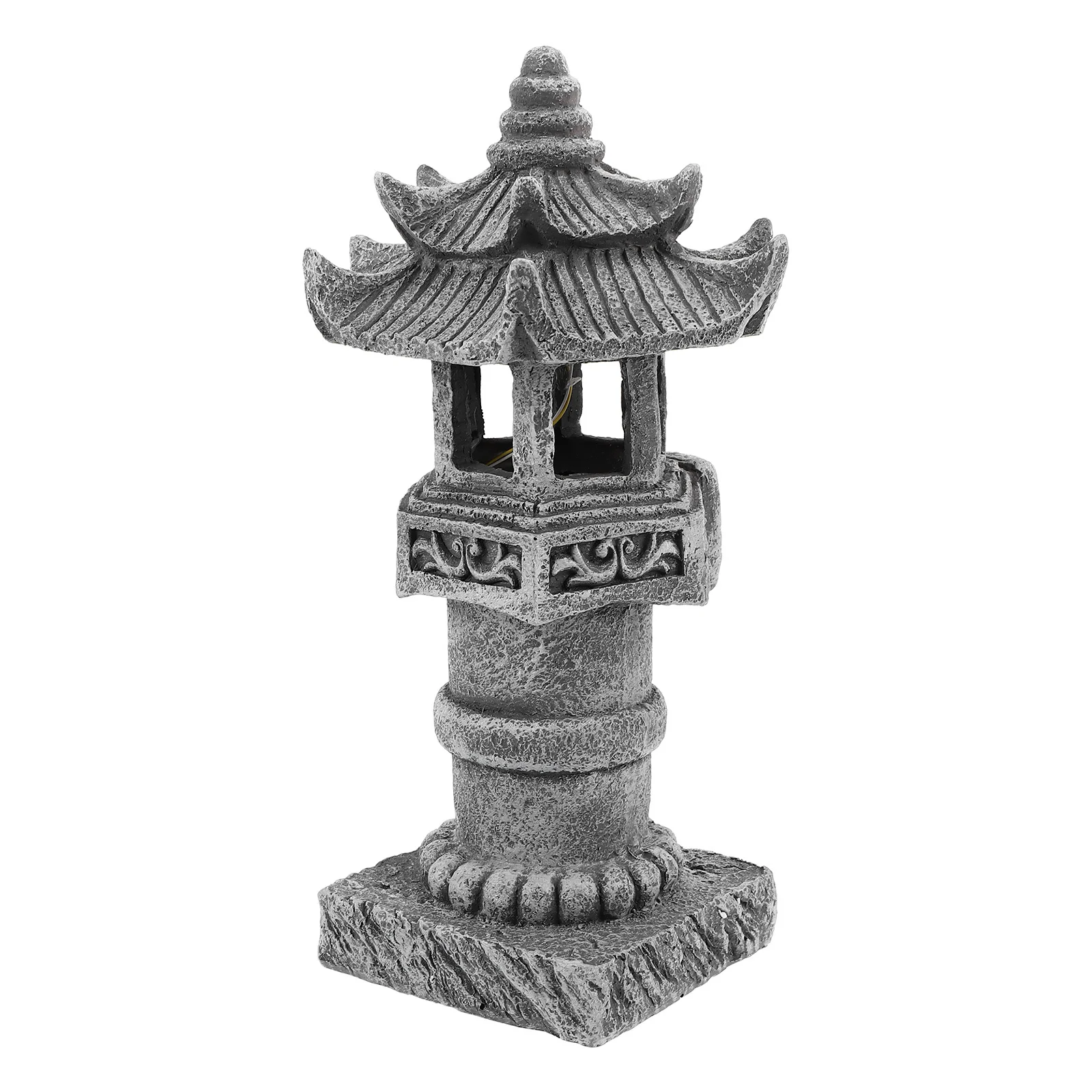 

Chinese Ornament Resin Outdoor Garden Pagoda Statue For Yard Landscape Decoration Asian Zen Sculpture Weather