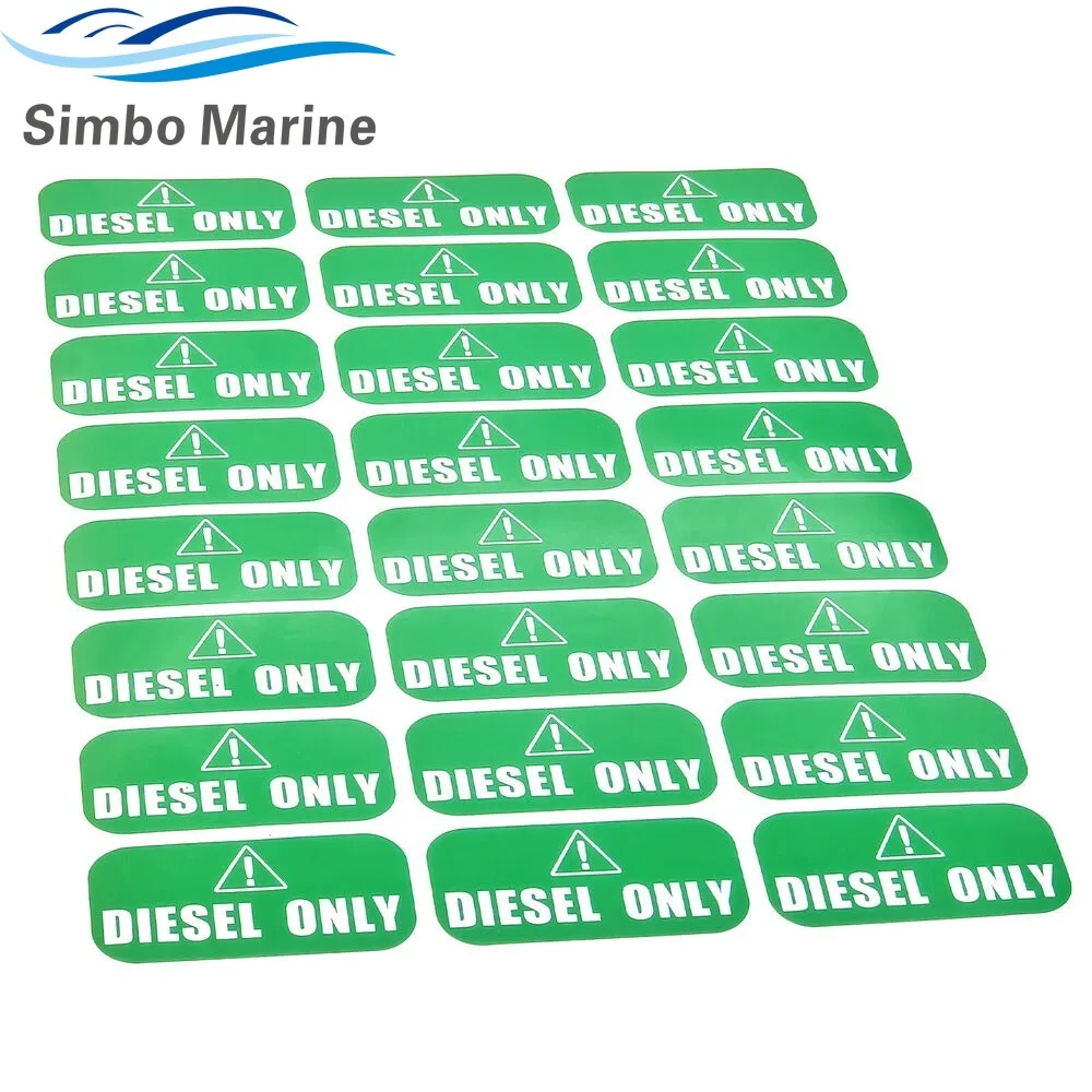 24Pcs 1'' X 2'' DIESEL ONLY Vinyl Stickers - Decals - Labels Safety Truck Oil Gas Fuel 1'' X 2''