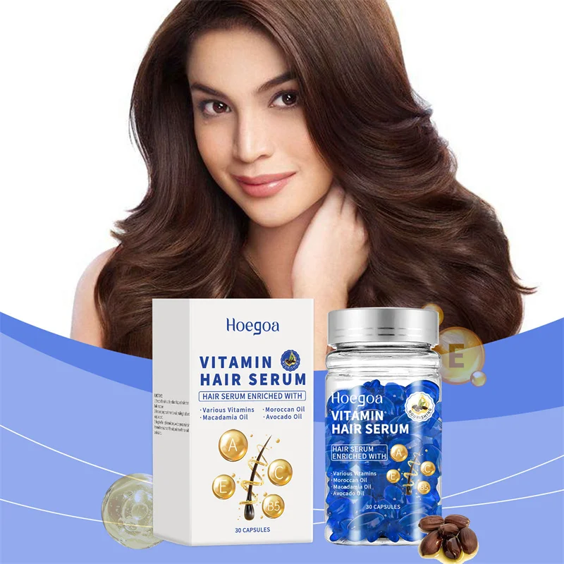 

Magic Hair Vitamin Capsule Keratin Oil Fast Restore Hair Soft Smooth Shiny Deep Moisturizer Frizzy Dry Scalp Hair Care Products