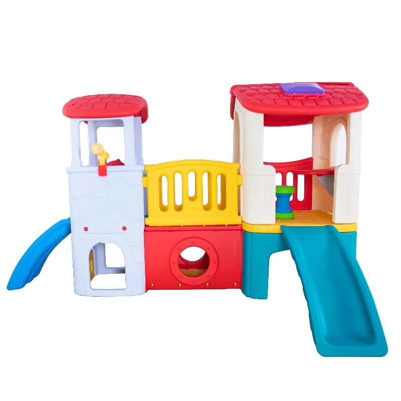 

Хит продаж: Детская пластиковая игровая площадка для дома, игровой домик с горкой, игрушки для детей, домашний игровой комплекс для продажи