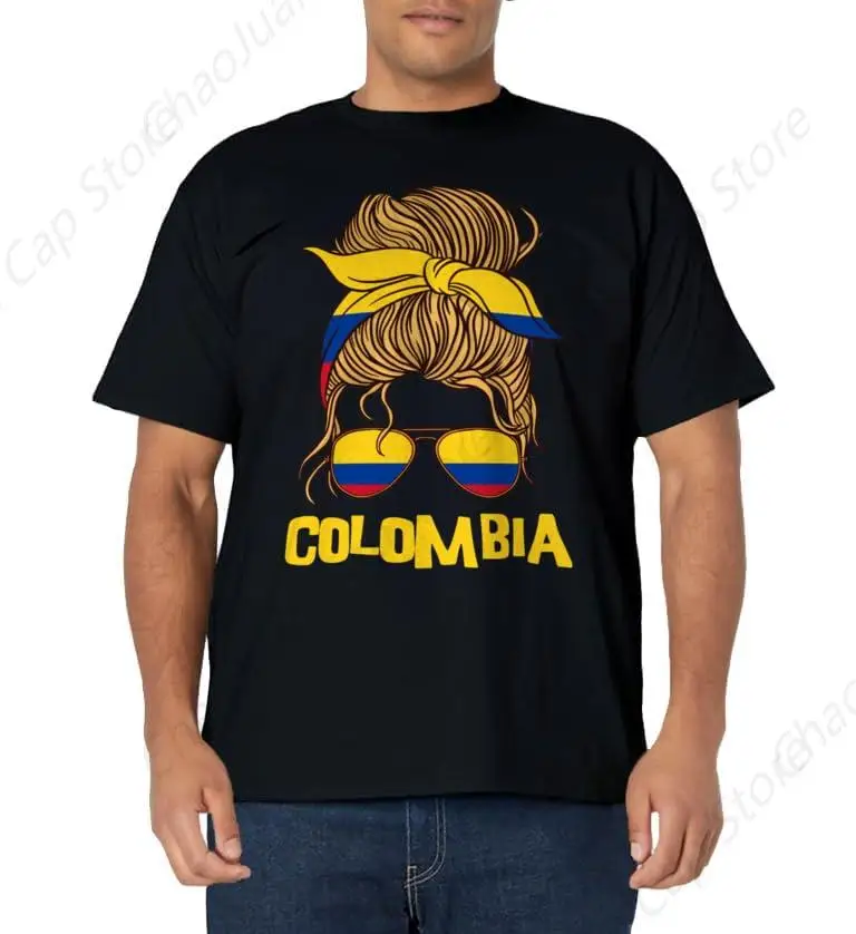 Colombia For Girl Colombian Flag for Women Colombiana T-Shirt