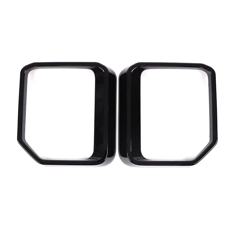 Para Toyota Land Cruiser Prado 250 2024 ABS negro espejo retrovisor de coche lluvia ceja marco decorativo decorar accesorios de coche