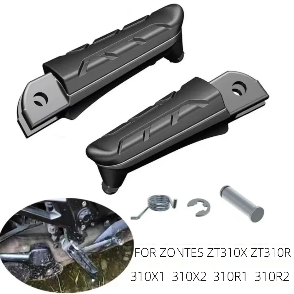 Zontes 310 X ZT 310 R ZT Front Rear Footrest Motorcycle Footrest Foot Pegs For Zontes ZT310X 310X1 310X2 ZT310R 310R1 310R2