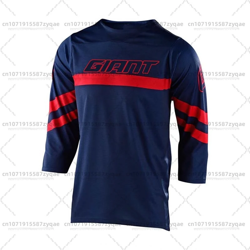 2025 الرجال العملاق الإنحدار الجبلية جيرسي BMX التحمل تنفس قميص DH موتوكروس تي شيرت رياضي للتخصيص #5