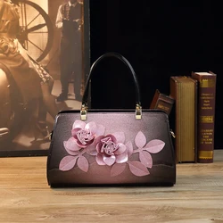 Fashion Designer Style Women's Handbag Evening Bag Rose Flower Language Pattern High Grade Styled Bag Women's bag