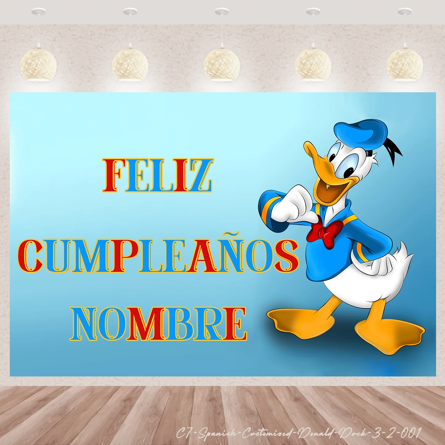 Monsters University Finding Nemo Donald Duck Lilo & Stitch Birthday Party Personalized Customization Background Baby Shower image 5
