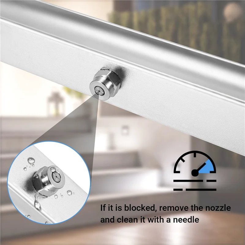 L39A-고압 세척기 차대 클리너 7 노즐 도로 청소 도구, 4000 PSI 도로 청소 기계