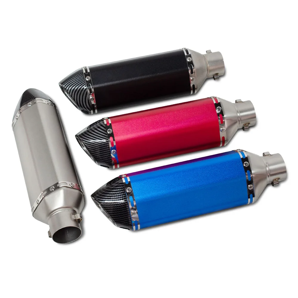 

Motorcycle Exhaust Muffler 51MM Scooter Escape Kit 370MM Tail Tube with DB Killer For R3 VSTROM250 XMAX300 250SR 450SRS NK675 R9