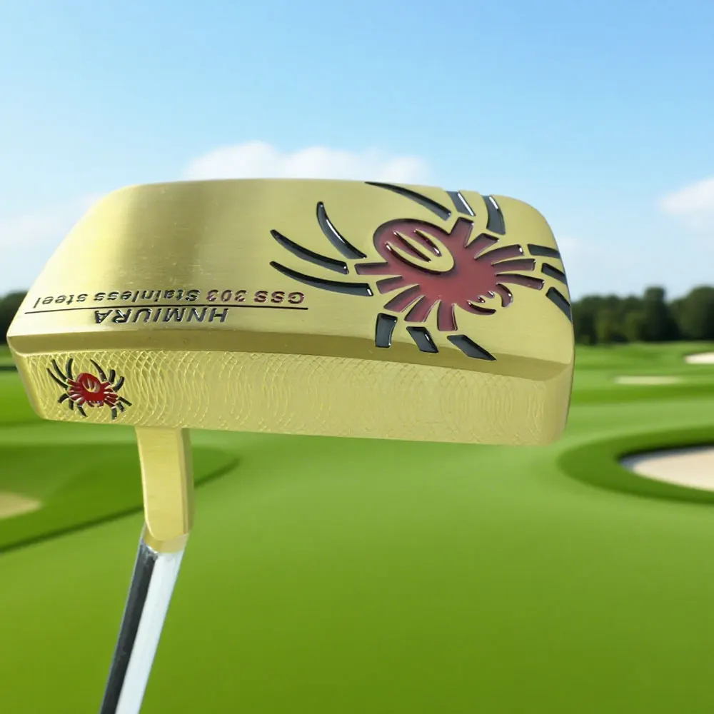 

Golf Clubs Gold HNMIURA Golf Putter Right Handed GSS303 T-type Putter Steel Shafts and Putter Headcover