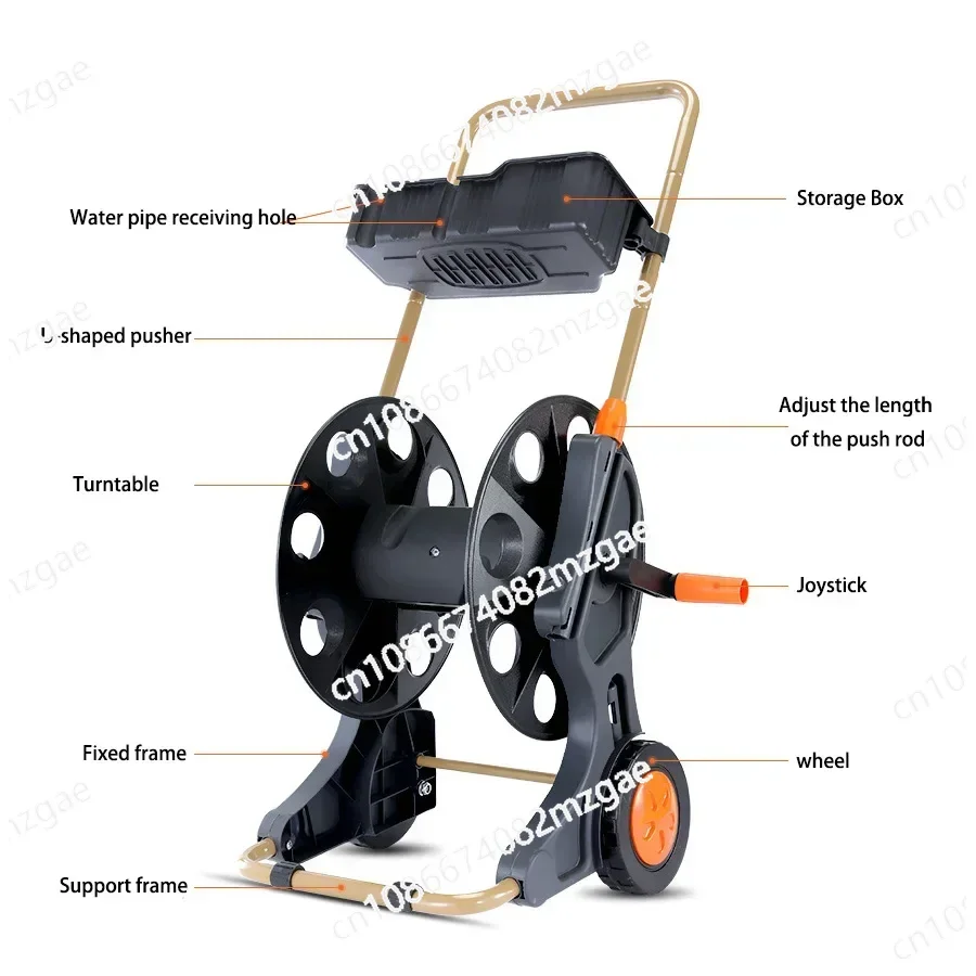 Garden sprinklers portable garden, steel metal Factory Wholesale Portable  Garden Hose Reel Carts