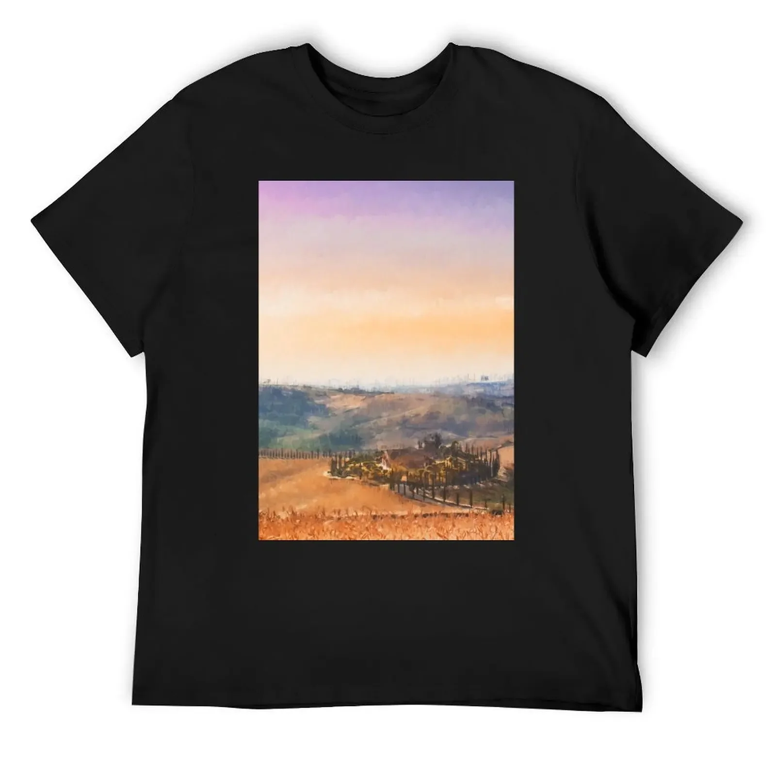 

Hills of Tuscany T-Shirt summer top heavyweights quick drying quick-drying plain black t shirts men