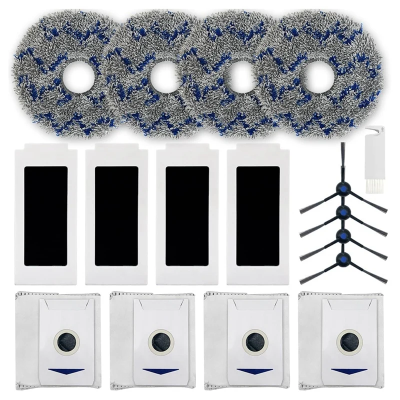 Ecovacs-ロボット掃除機deebot,サイドブラシ,HEPAフィルター,モップクロス,アクセサリー,t30,Omni,t30 pro