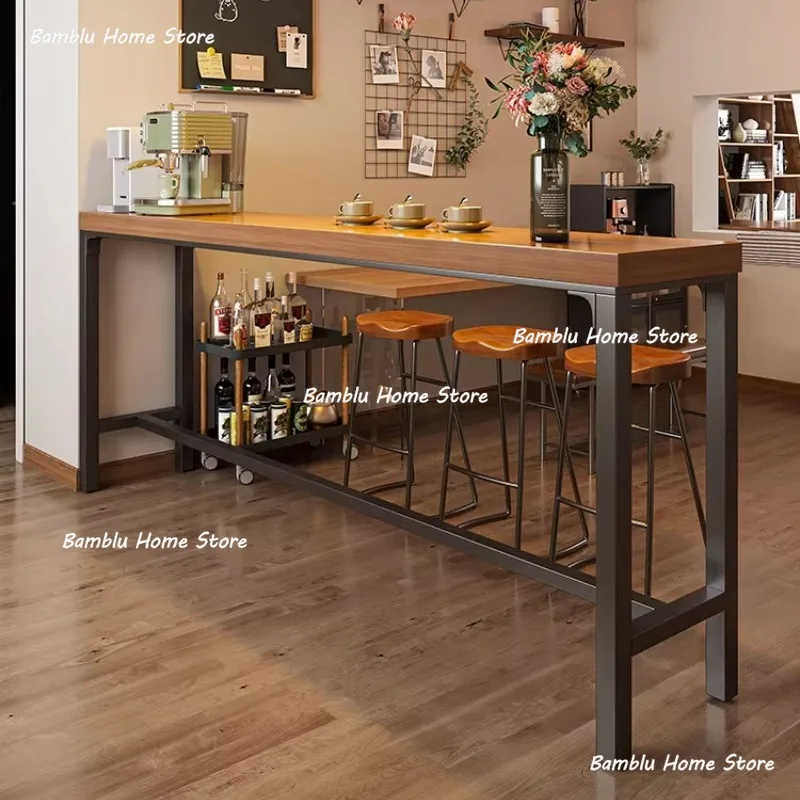

Coffee Shop Bar Tables Milk Tea Shop Exquisite Practical Bar Tables Modern Simple Household Furniture Mesa De Jantar YS40CC