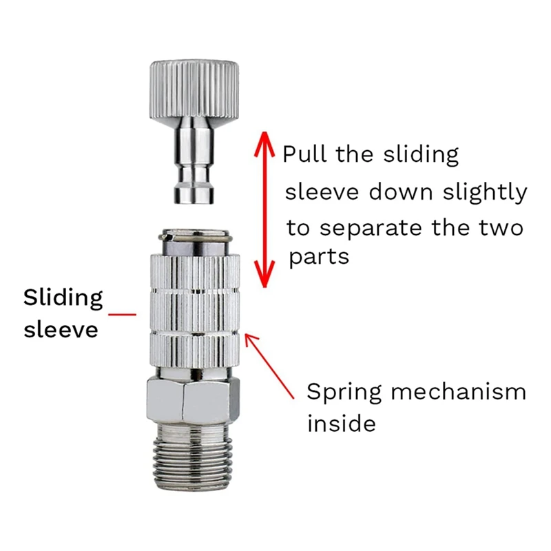 クイックリリースカプラー,エアコンプレッサー用コネクタキット,ホースアダプターセット,13個