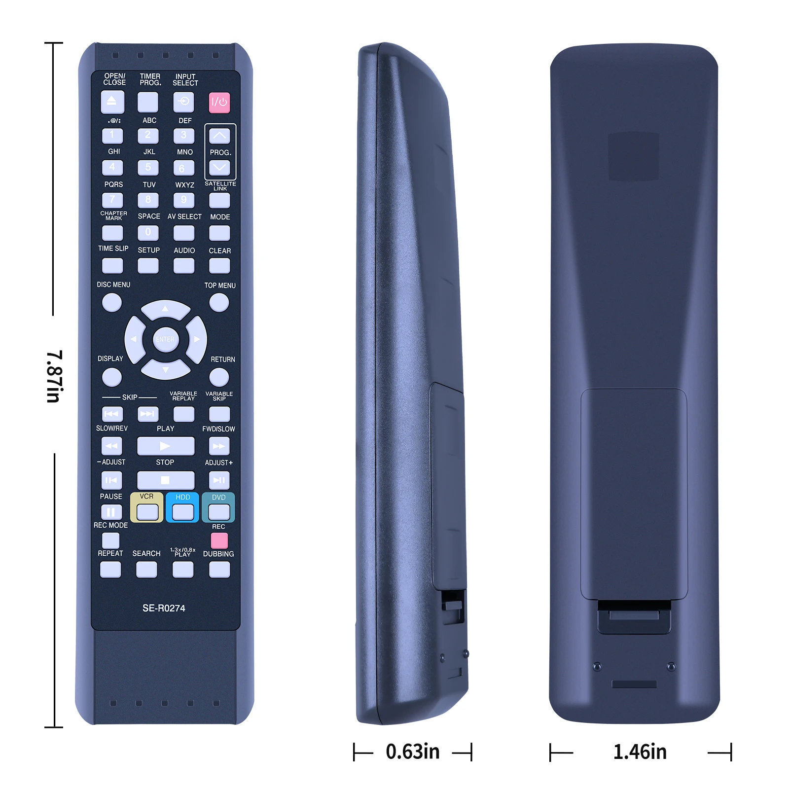 SE-R0274ควบคุมระยะไกลสำหรับโตชิบา NB340UD D-VR17KB RD-XV47 DVD เทปคาสเซ็ท
