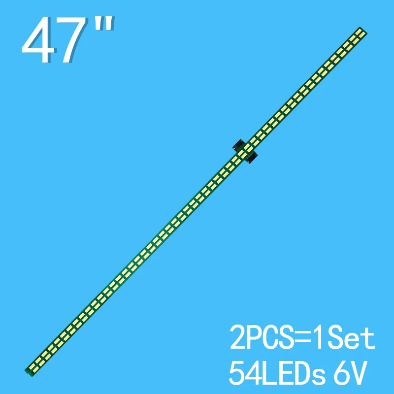 Bande de rétroéclairage LED pour téléviseur LG, 47 pouces, 6922L-0021A, 6916L-0823A, 6916L-0824A, 47LM67HO, CE, LG47LM761S, 47E800A, 47LA660S, 47LA690S, 2 pièces