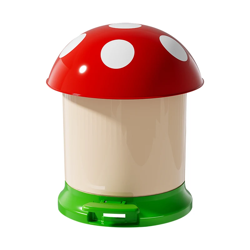 1 paquet de poubelle de grande capacité avec couvercle, pédale, panier en papier, poubelle de rangement, salon, chambre à coucher, bureau, salle de bain PP