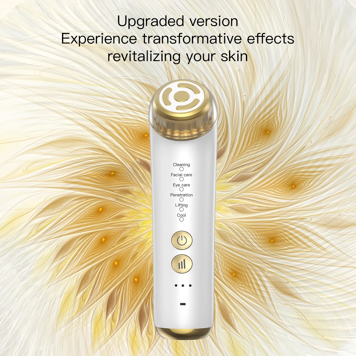 3 التروس جهاز رفع الوجه مدلك الوجه أداة تجميل العين للاستخدام المنزلي EMS جهاز تنغيم الوجه مكركرنت