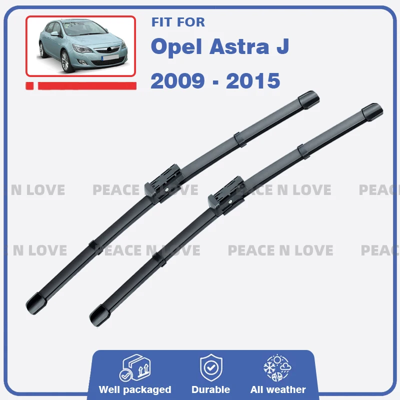 Car Front Wiper Blades Set For Opel Astra J 2009 - 2015 Hatchback Sports Tourer  Windshield Windscreen Window Car Accessories