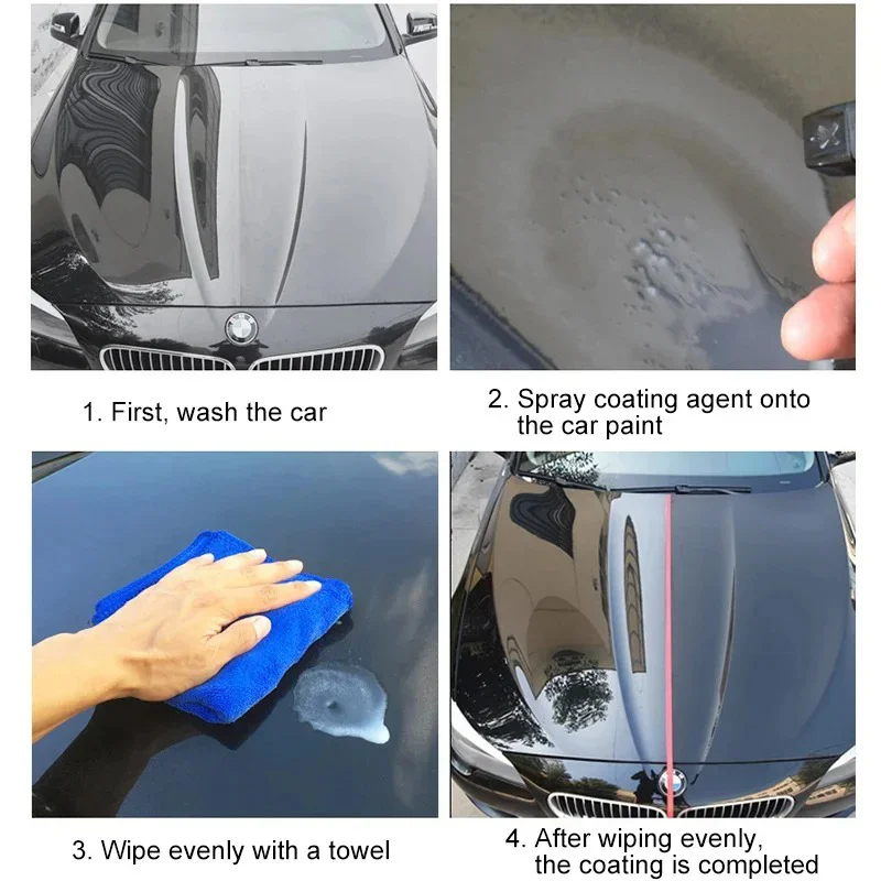 Keramikbeschichtung für Autos, Härtegrad 9H, Autolackierung, Kristallbeschichtung, 500 ml, Nano-Glasbeschichtung, Autozubehör, 1 Stück/3 Stück/5 Stück – Detail 5