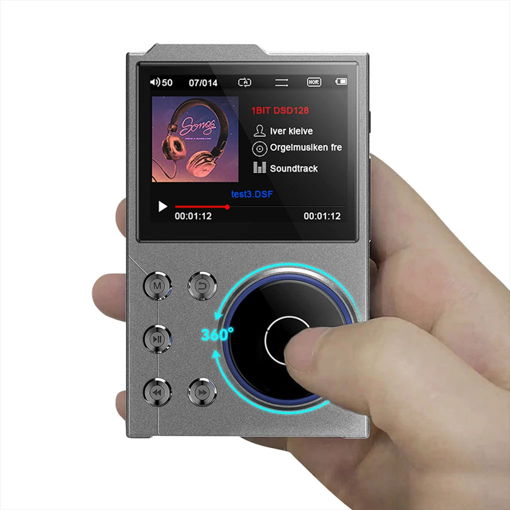 Hi-Fi Digital Audio Music Player DSD High Definition Portable MP3 PlayerBuilt in 16GB For Walkman Supports Up to128GB