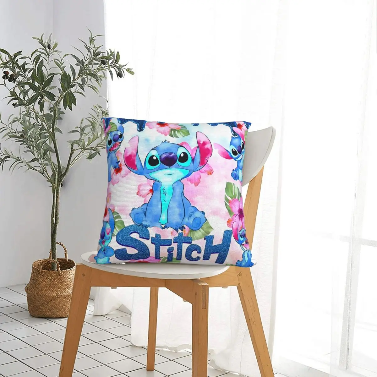 لطيف مضحك غرزة المخدة غطاء وسادة بوليستر وسادة للديكور غطاء غرفة المعيشة دروبشيبينغ 18' #2