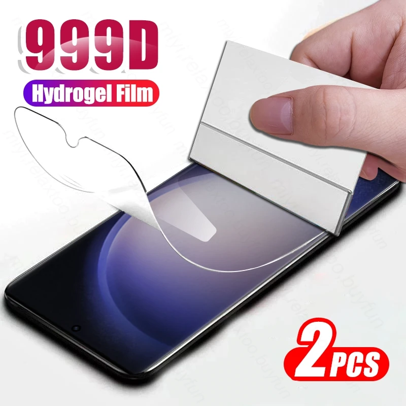 2PCS Hydrogel Film Screen Protector Cover For Samsung Galaxy S23 S24 Ultra 5G Not Glass On Sumsung Sansung S24FE S 23 24 FE Plus