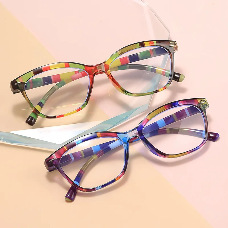 3pcs Fashionable High-definition Reading Glasses for Women, Ultra Light Spring Leg, Middle-aged and Elderly Reading Glasses