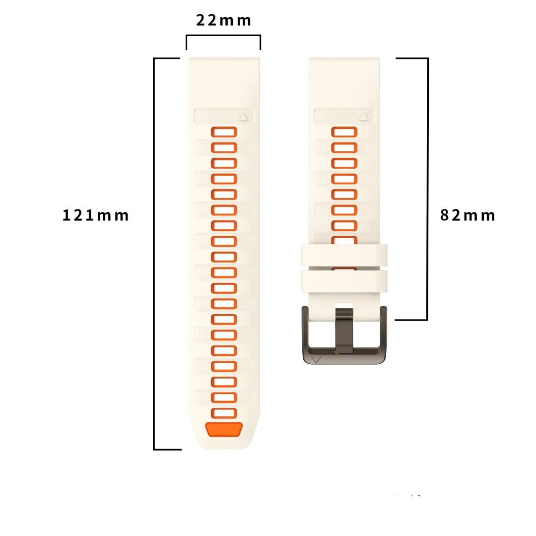 QuickFit 22mm 26mm Silikonarmband für Garmin Fenix 9 Pro 8 7 7X 7Pro 6X 6 5 5X/Epix 2 47mm 51mm Atmungsaktives Armband Uhrenband – Detail 3
