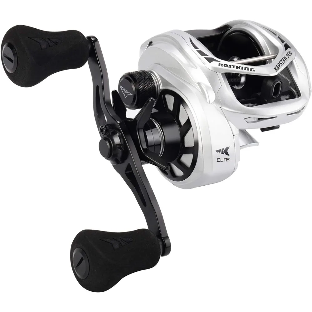 

Kapstan Elite 300 Baitcasting Fishing Reel, Low Profile, Large Capacity Casting Reel, Graphite Frame, 35 lbs. Drag 5.4:1 Ratio,