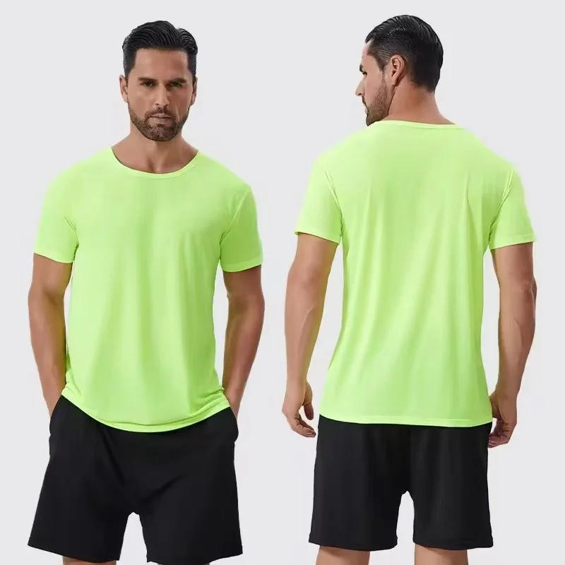 Men's and Women's Outdoor Sports Quick-Dry Round-neck Short-sleeved T-shirt 100% Polyester Casual