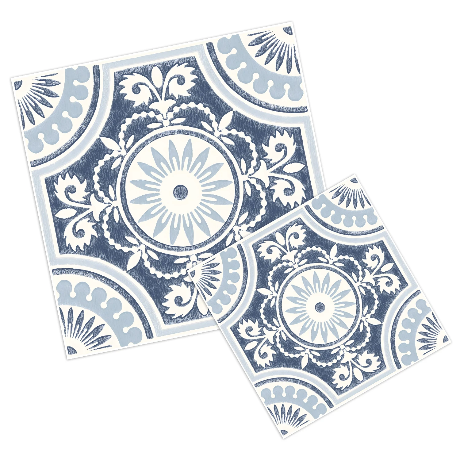 

Peel and Stick Moroccan Tile Stickers Self Adhesive Waterproof Floor Wall Decals (20x20cm/30x30cm, 5/20PCS)