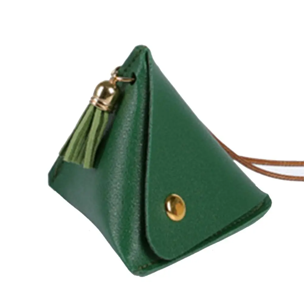 

Dragon Boat Festival Small Item Bag Small Item Bag PU Coin Purse Women Change Wallet Lipstick Cosmetic Bag Triangle Storage Bag