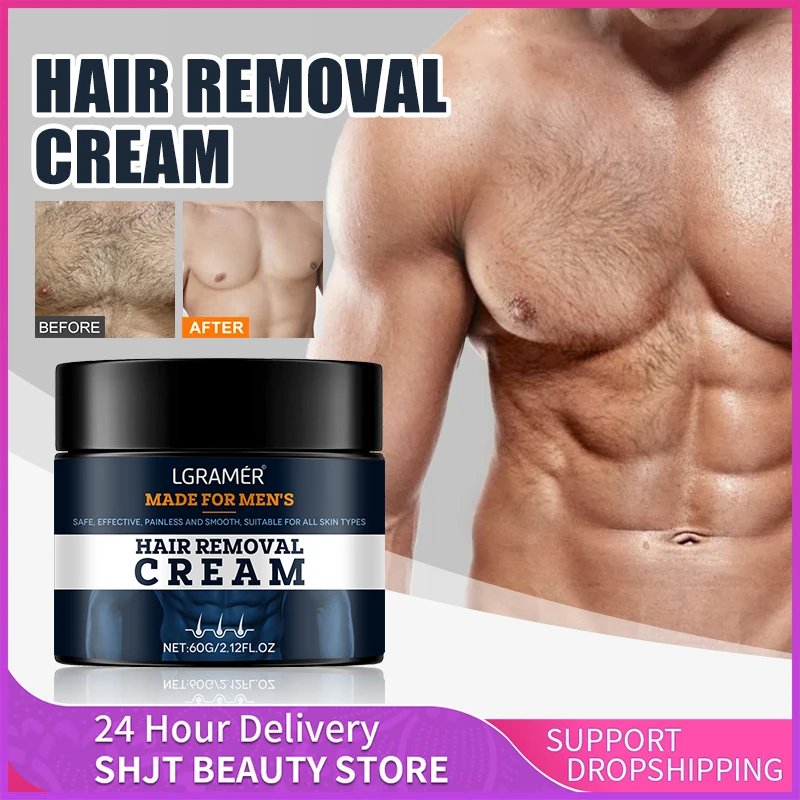 Fast Hair Removal Cream Private for Men Painless Flawless Removal Depilatory Coarse Male Body Arm Armpit Leg Hair Repair Care