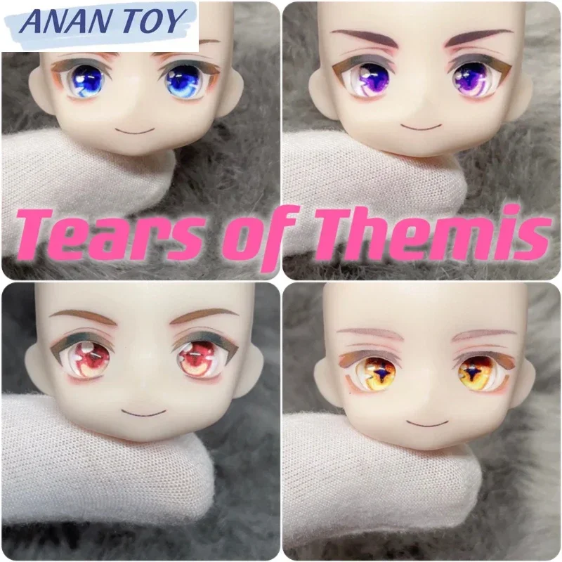 

GSC Ob11 Handmade Face Tears of Themis Open Eyes Anime Game Water Sticker Marius Vyn Artemis Luke Faceplate Doll Accessories