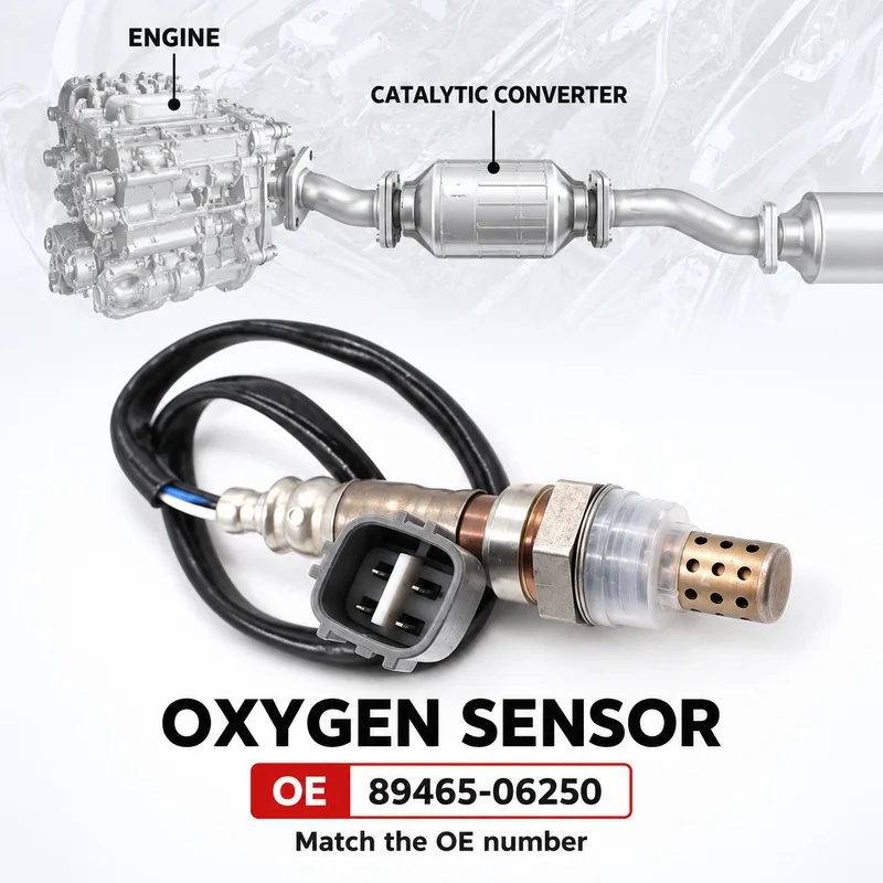 89465-06250 Oxygen O2 Lambda Sensor for Toyota Camry Avalon OE 89465-33360 Direct Replacement 4