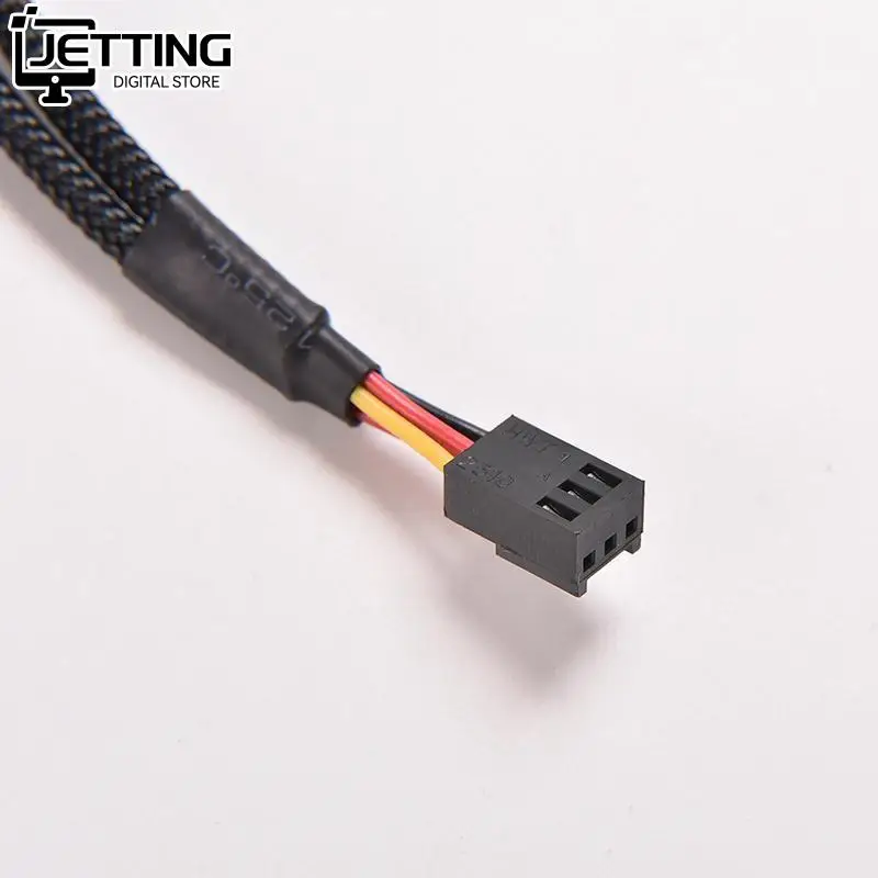 3Pin Weibliche Y-Splitter Dual 2Pin Männlichen Mainboard Power Kabel Adapter PC Computer Case Fan Verbinden Draht Splitter konvertieren 1PC