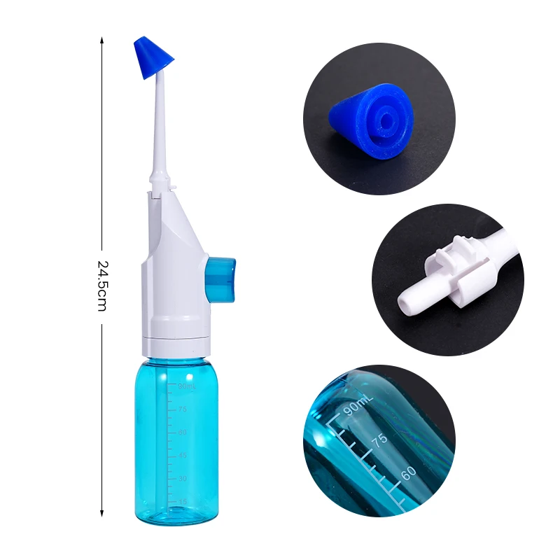 Portable High Pressure Oral Irrigator Household Manual Water Dental Floss Toothpick Style Deep Cleaning Water Flosser view 5