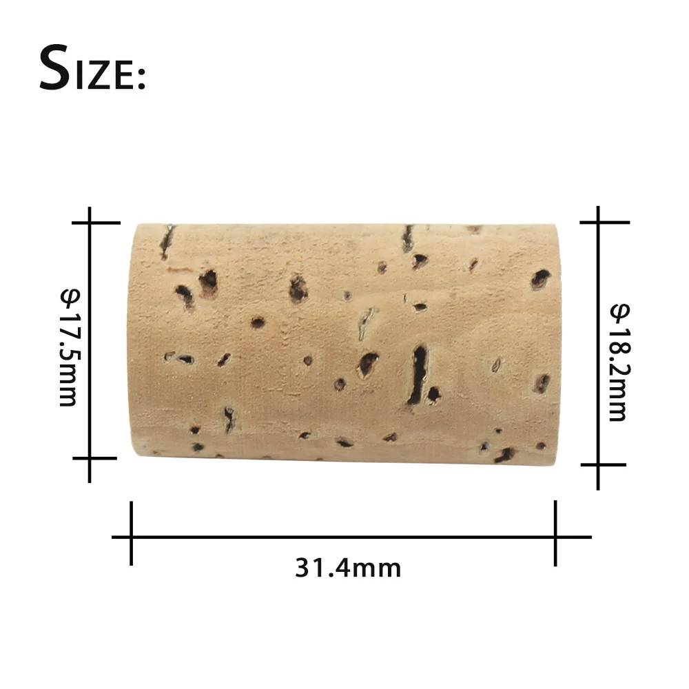 Flute Corks Flute Headjoint Cork Mouthpiece Plug Piccolo Stopper Replacement Parts Woodwind Musical Instrument Repair Accessory