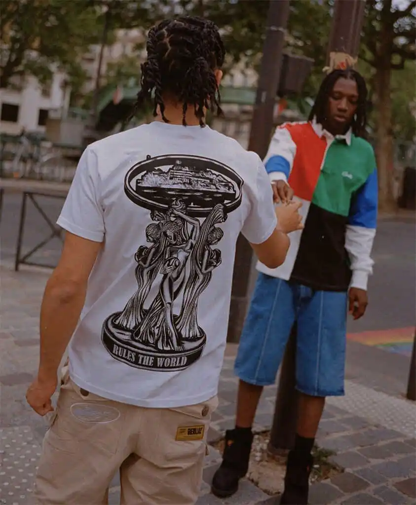 

High Quali Devil Island Godd Sculpture Print Casual round Ne ort Sve T-irt Faionable Youth Summer Breathable ...