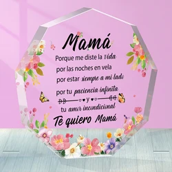 Feliz Dia de Las Madres spagnolo per il messico Gracias Mama Card ispanic Mom nonna compleanno natale Home Desk Decor muslimah