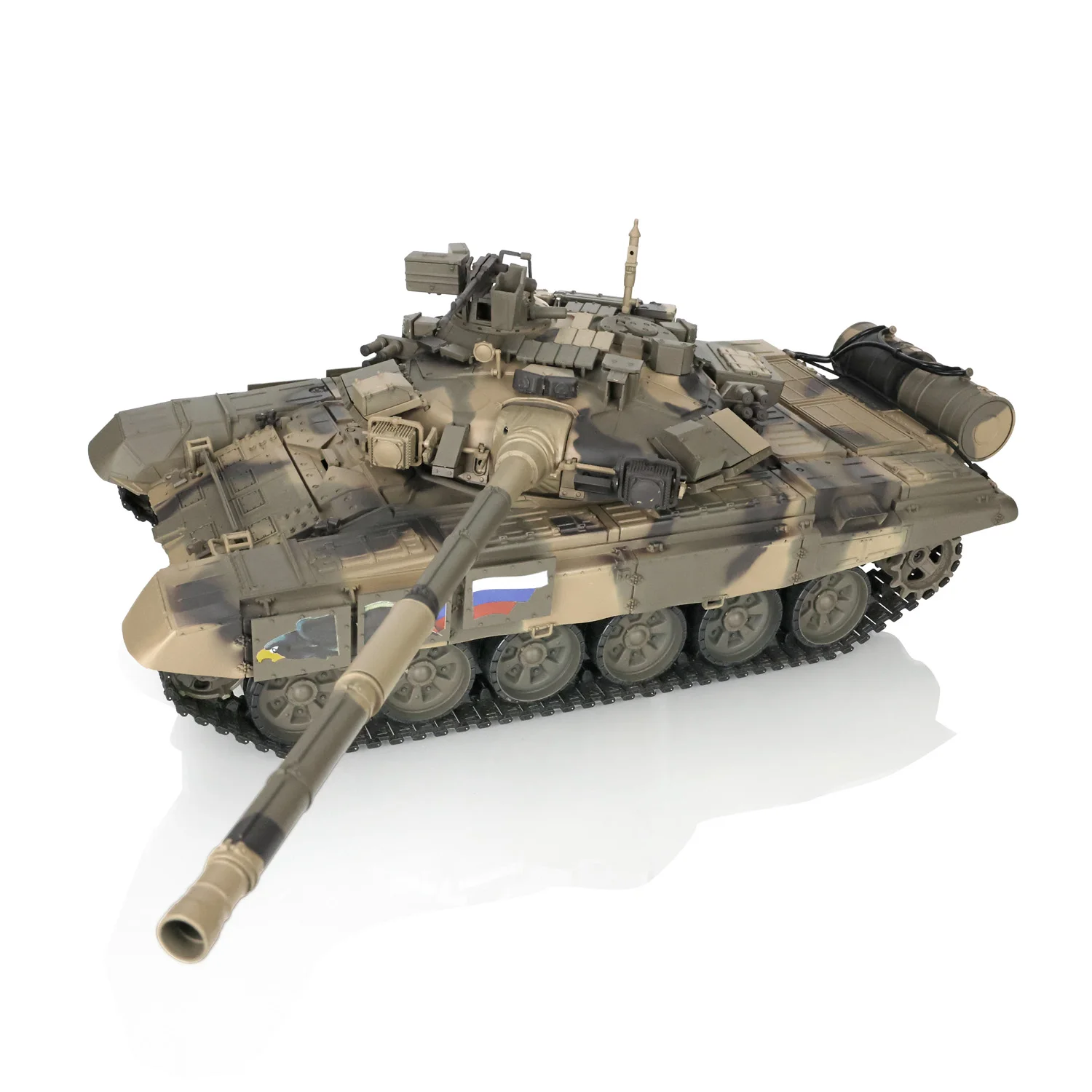 2.4Ghz Heng Long 1/16 Scale 7.0 Plastic Ver Russia T90 RTR RC Tank 3938 Model BB Shooting Smoke Unit