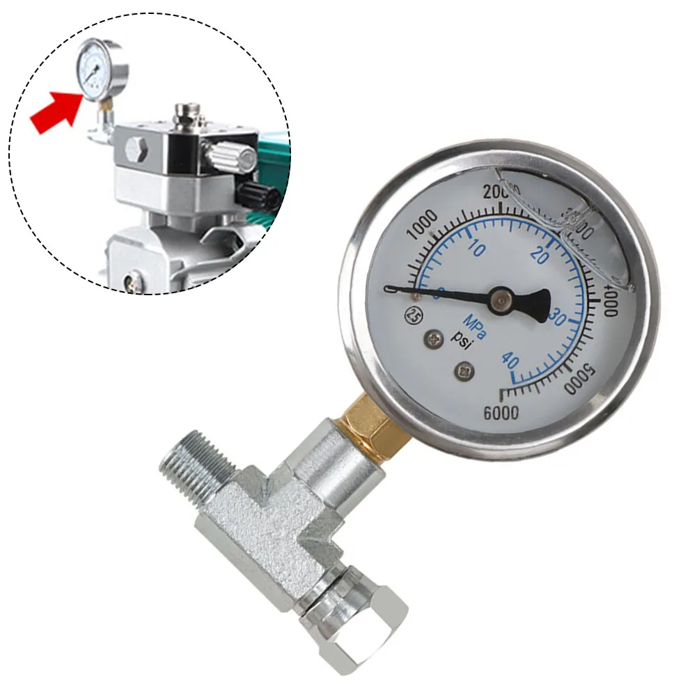 Conjunto de medidor de pressão com construção de aço inoxidável para pulverizadores de tinta mal ventilados para modelos 440 540 e 640