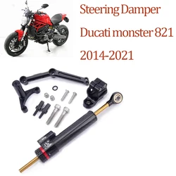 Motorcycle Steering Damper Ducati Monster 821 2014-2021 Steering Damper Stabilizer Bracket Kit