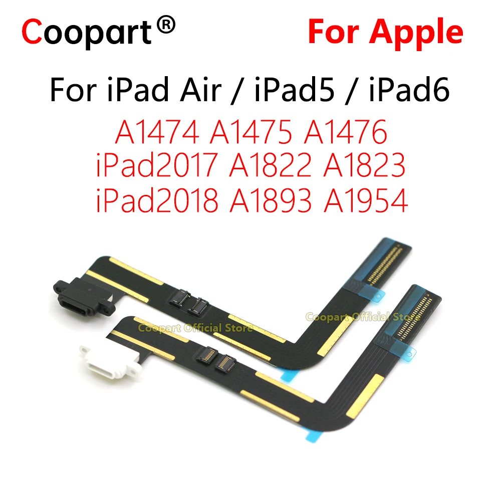 Charging Port Dock USB Connector For iPad Air 5 6th 2017 2018 A1822 A1823 A1893 A1954 A1474 A1475 A1476 Data Flex Cable Replace